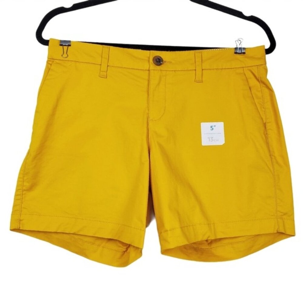 Old Navy Womens Yellow Casual Summer Cotton Everyday Shorts Size 2 NWT